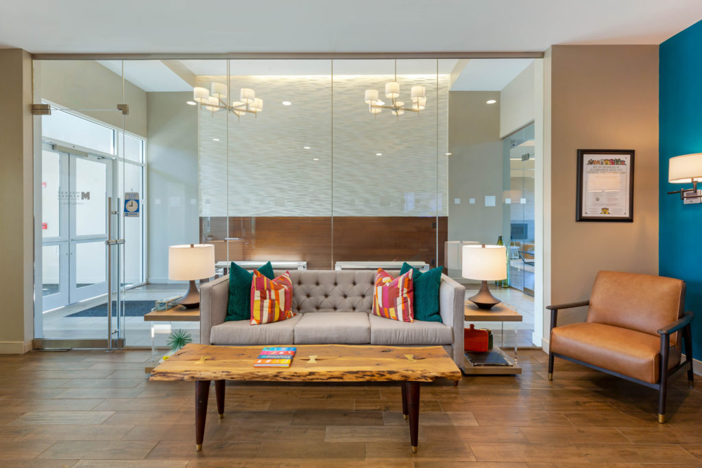 interior design common space in apartment building