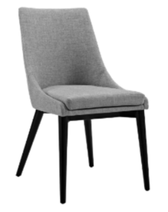 Image of Viscount light gray chair from commercial interior design stocking catalog
