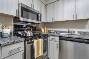Image of kitchen design detail at Assembly Manassas Apartment Design Feature