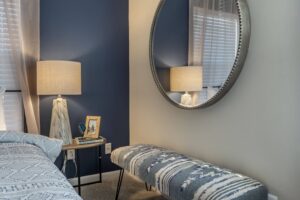 Image of bedroom details at Assembly Manassas Apartment Design Feature