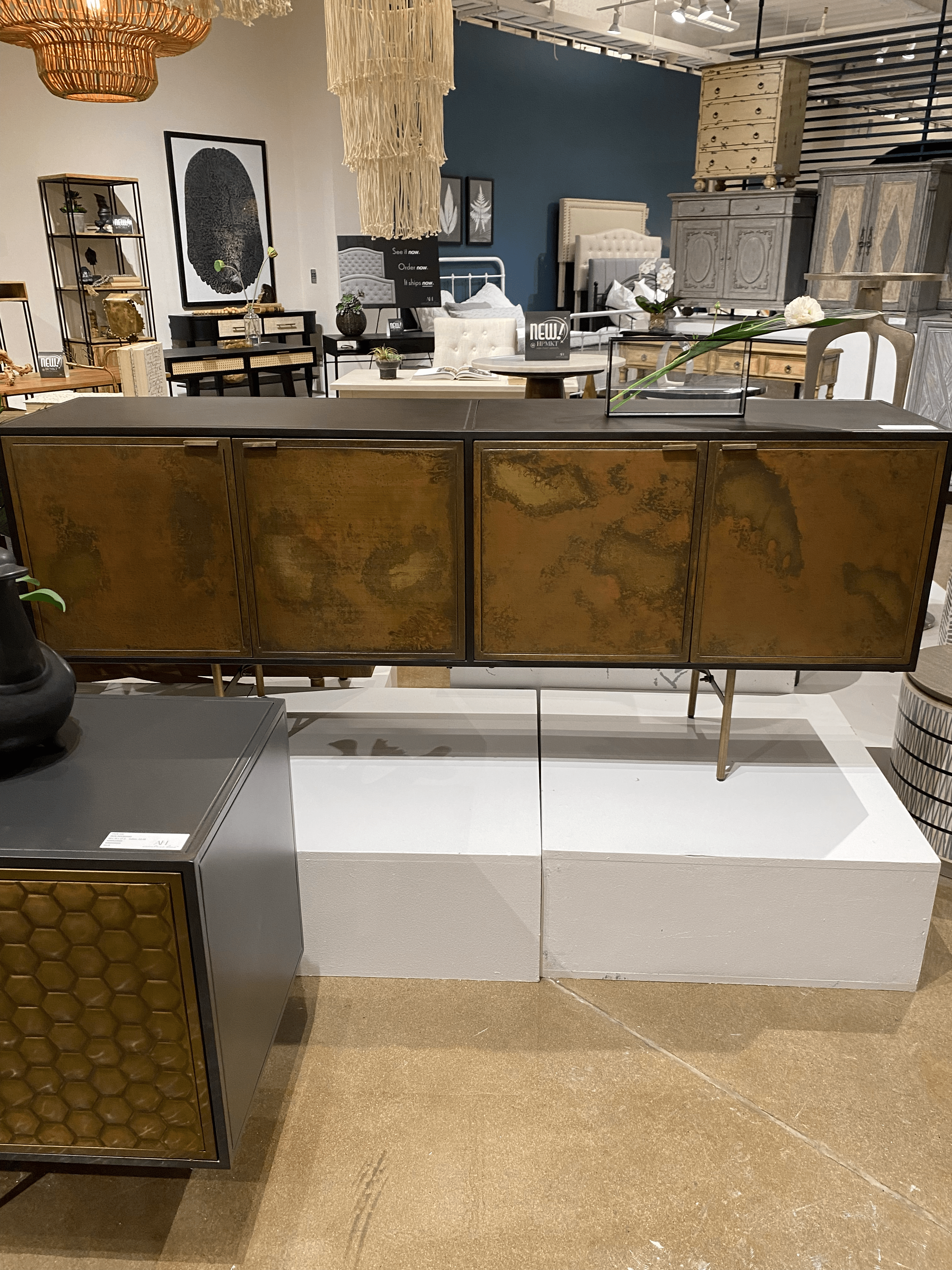Image of model credenza from High Point Market