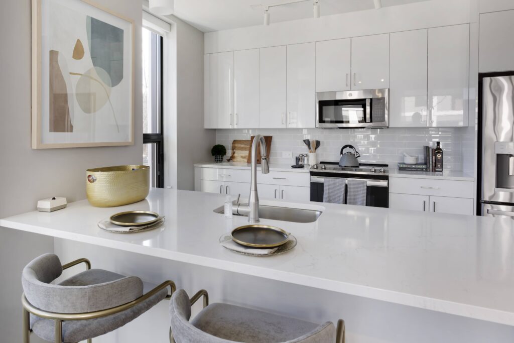 Image of kitchen design from model apartment assembly by model55