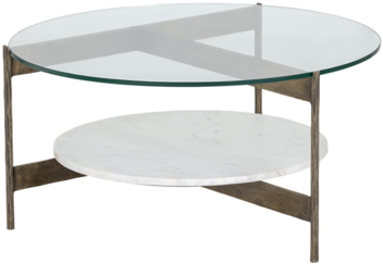 Image of accent table from Model55 Westchester model apartment design assembly